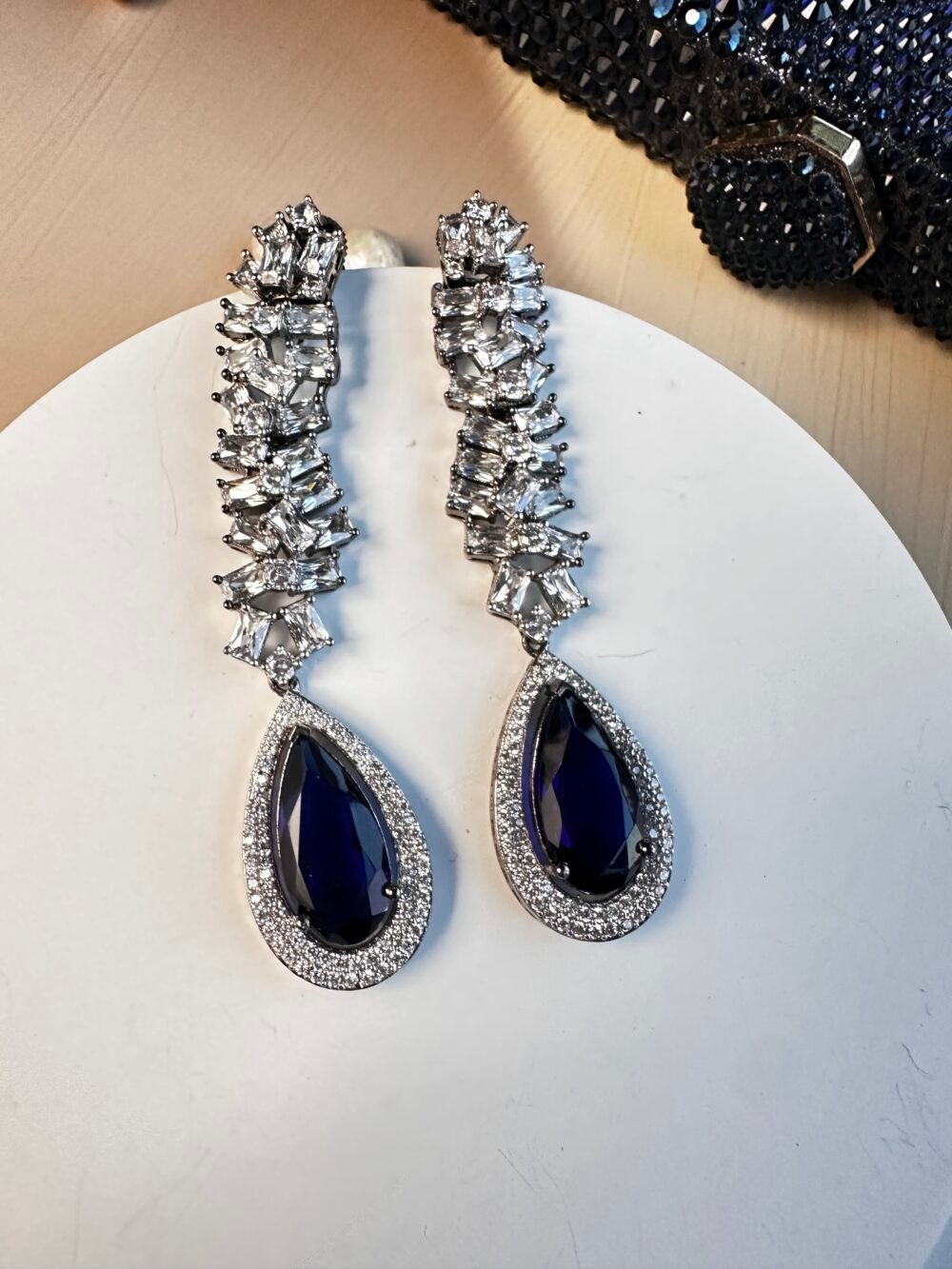 Aurora Sapphire Earrings - Image 5