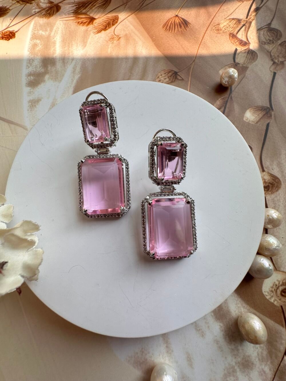 Isra Pink Doublet Earrings