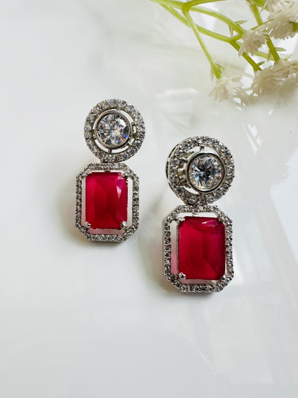 Shelby Ruby Earrings