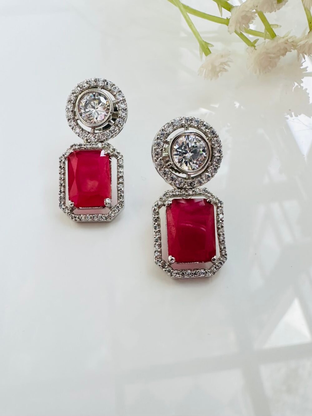 Shelby Ruby Earrings - Image 2
